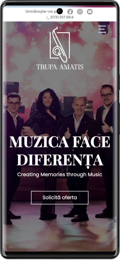 www.amatismusic.ro mobile version